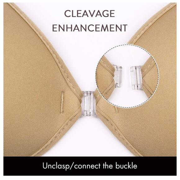 Wingslove Adhesive Bra Reusable Strapless Self Silicone Push-up Bra D Cup - Picture 4 of 7